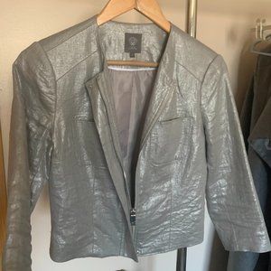 SALE!  Silver Linen Jacket